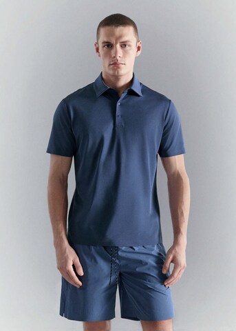 MANGO MAN Poloshirt 'Palamos' in Blau: Vorderseite