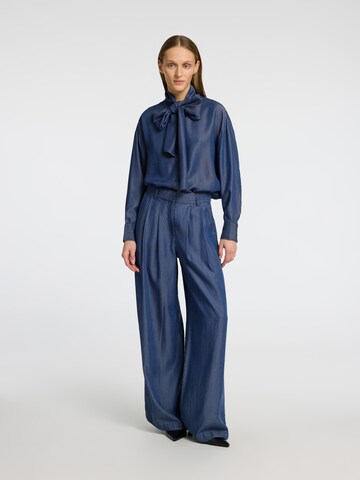 Wide leg Pantaloni con pieghe 'JANNA' di SELECTED FEMME in blu