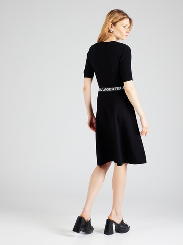 Karl Lagerfeld Strickkleid in Schwarz