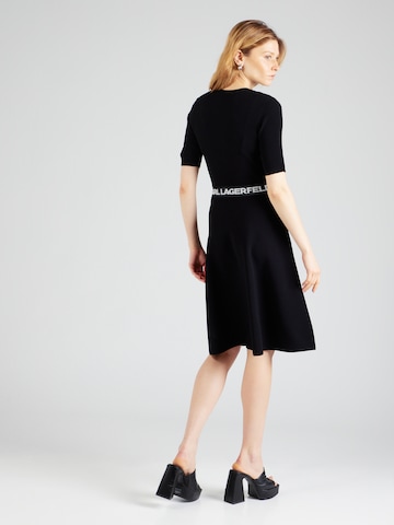 Karl Lagerfeld Pletené šaty - Čierna