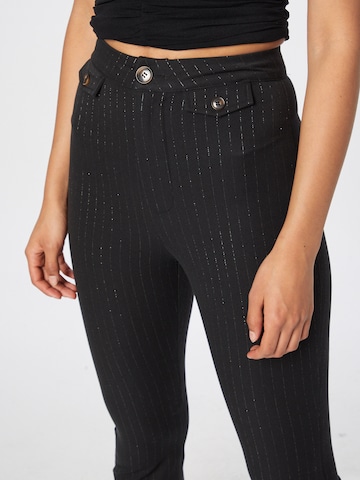 évasé Pantalon Daisy Street en noir