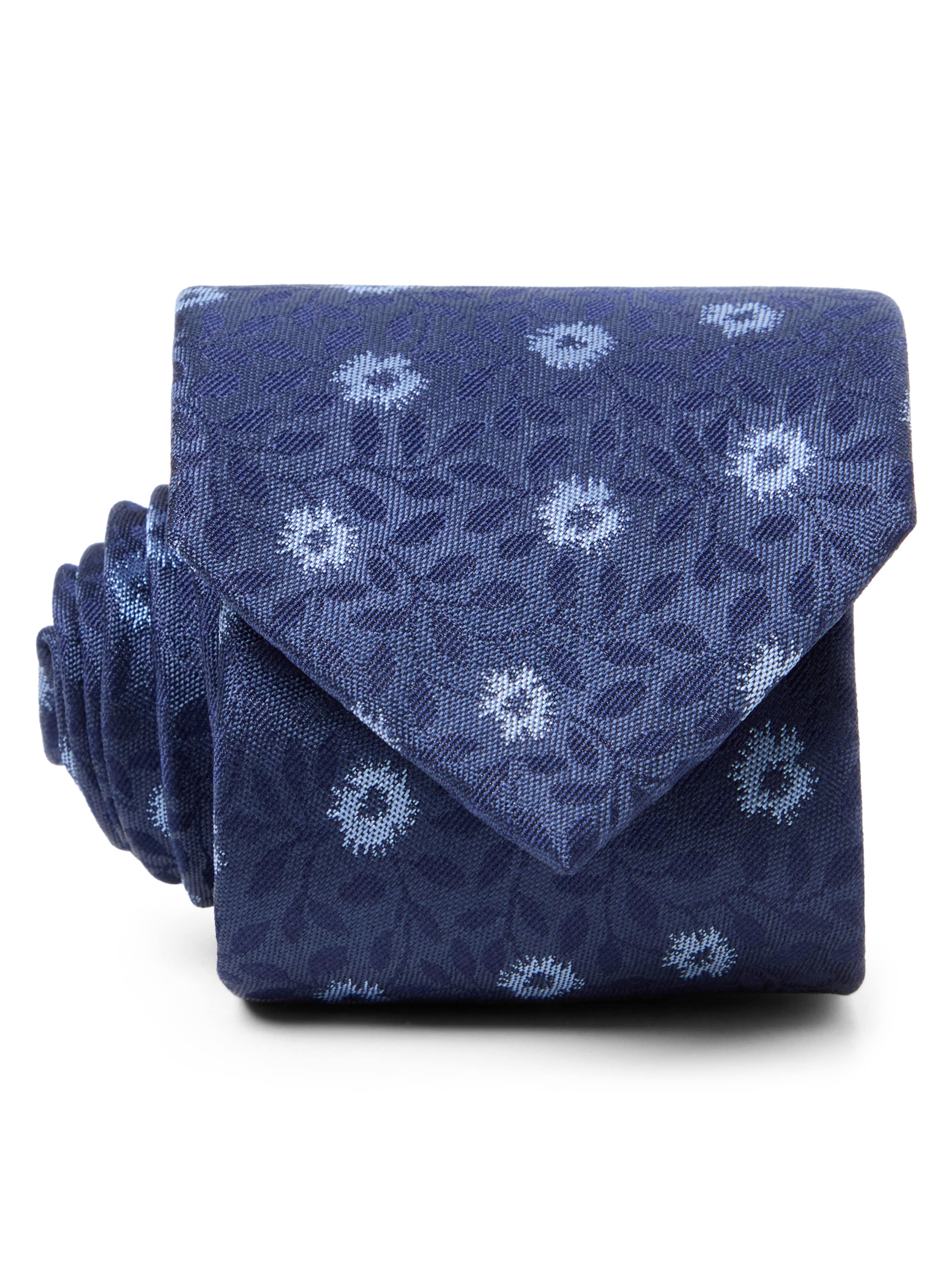 Finshley & Harding Stropdas in One Size in de kleur Indigo, Productweergave