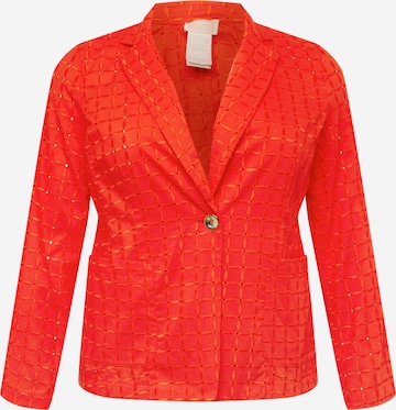 Persona by Marina Rinaldi - Blazer 'CARTA' em vermelho: frente