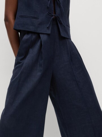 Regular Pantalon à plis Marks & Spencer en bleu