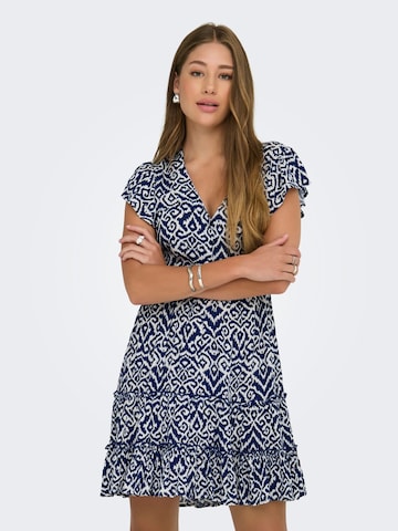 ONLY Jurk 'Claudette' in Blauw