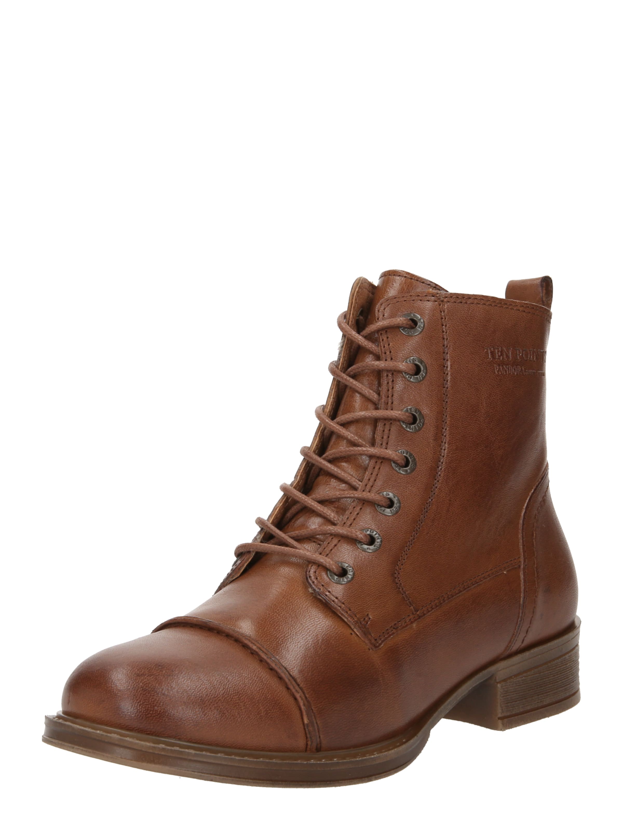brūns Ten Points Sienamie zābaki 'PANDORA': no priekšpuses