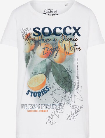 Soccx T-Shirt in Weiß: predná strana