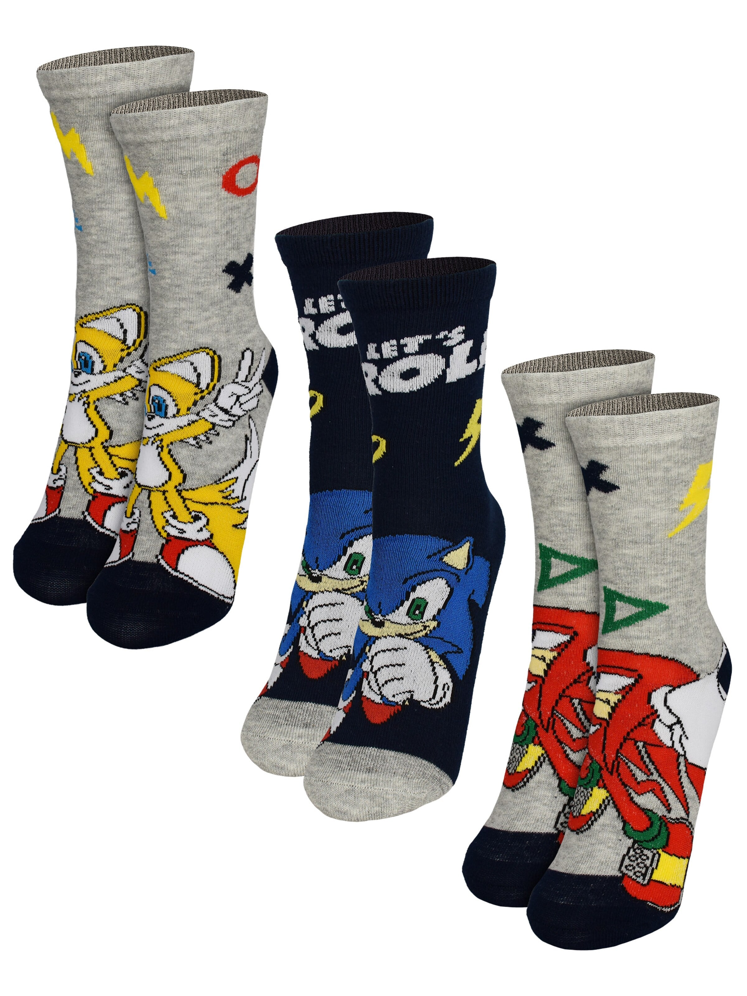 Sonic Socks 'The Hedgehog' in Mixed colors: front