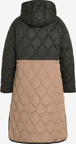 Ulla Popken Between-Seasons Coat in Brown