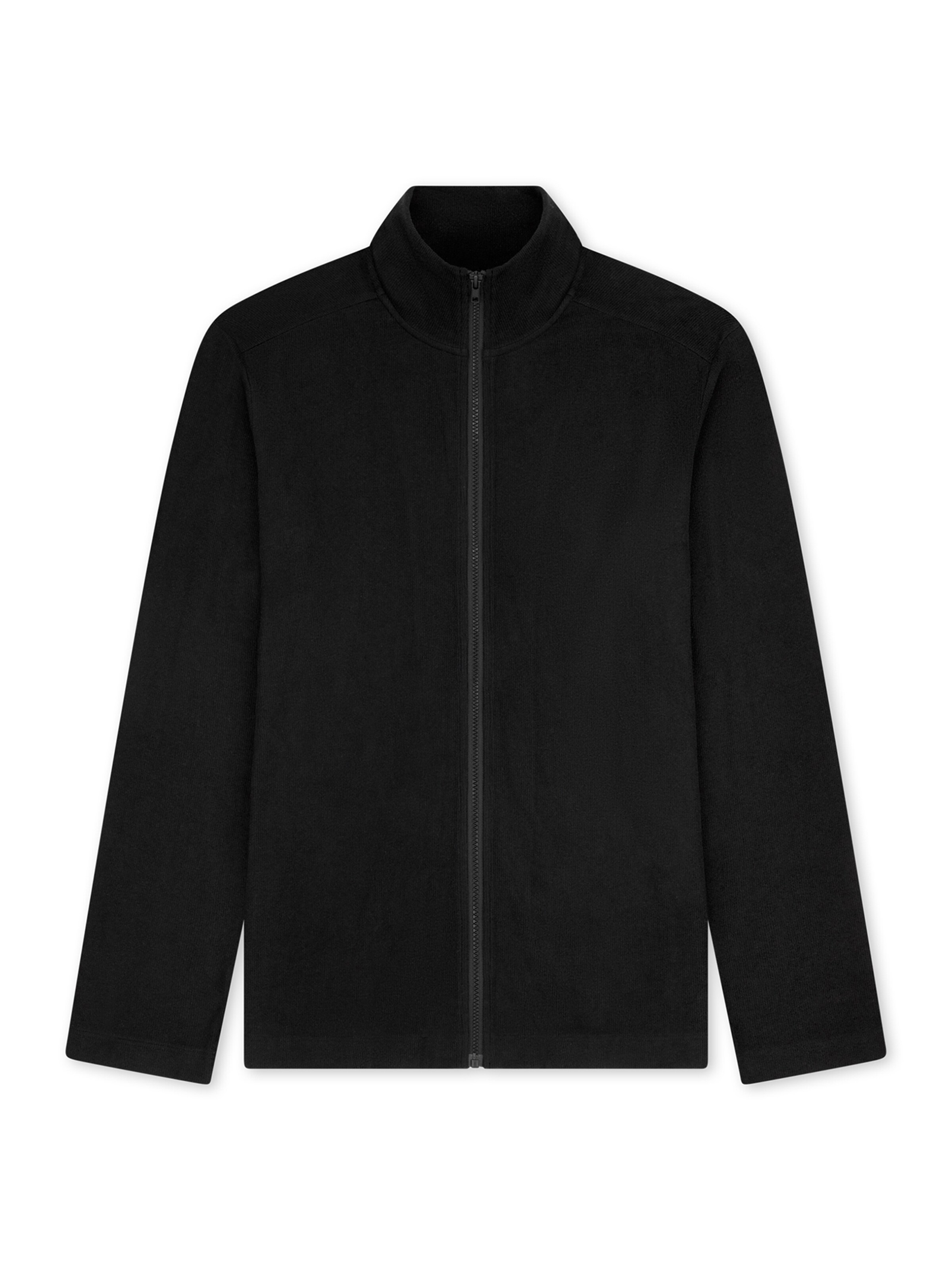SCHIESSER Sweat jacket ' Mix Relax ' in Black: front