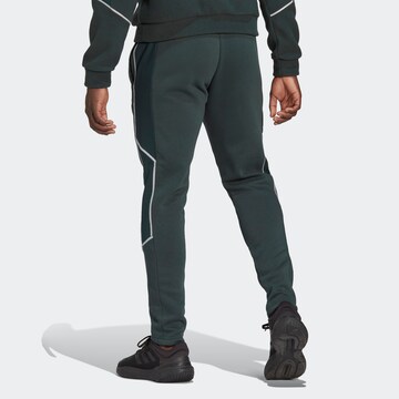 ADIDAS SPORTSWEAR Normalny krój Spodnie sportowe 'Essentials Reflect-In-The-Dark Fleece' w kolorze zielony