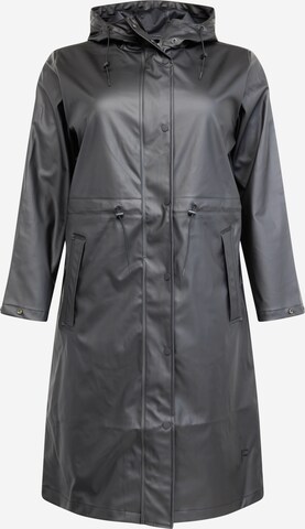 Manteau mi-saison 'RAYA' Selected Femme Curve en noir : devant