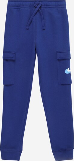 Nike Sportswear Trousers in Royal blue / Light blue / White, Item view