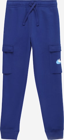 Nike Sportswear Дънки Tapered Leg Панталон в синьо: отпред