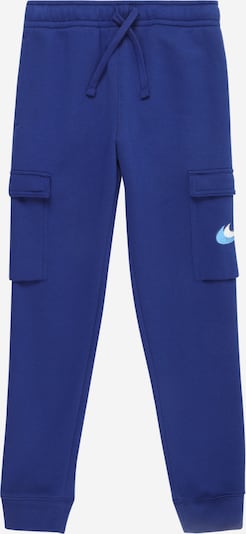 Kelnės iš Nike Sportswear, spalva – sodri mėlyna („karališka“) / šviesiai mėlyna / balta, Prekių apžvalga