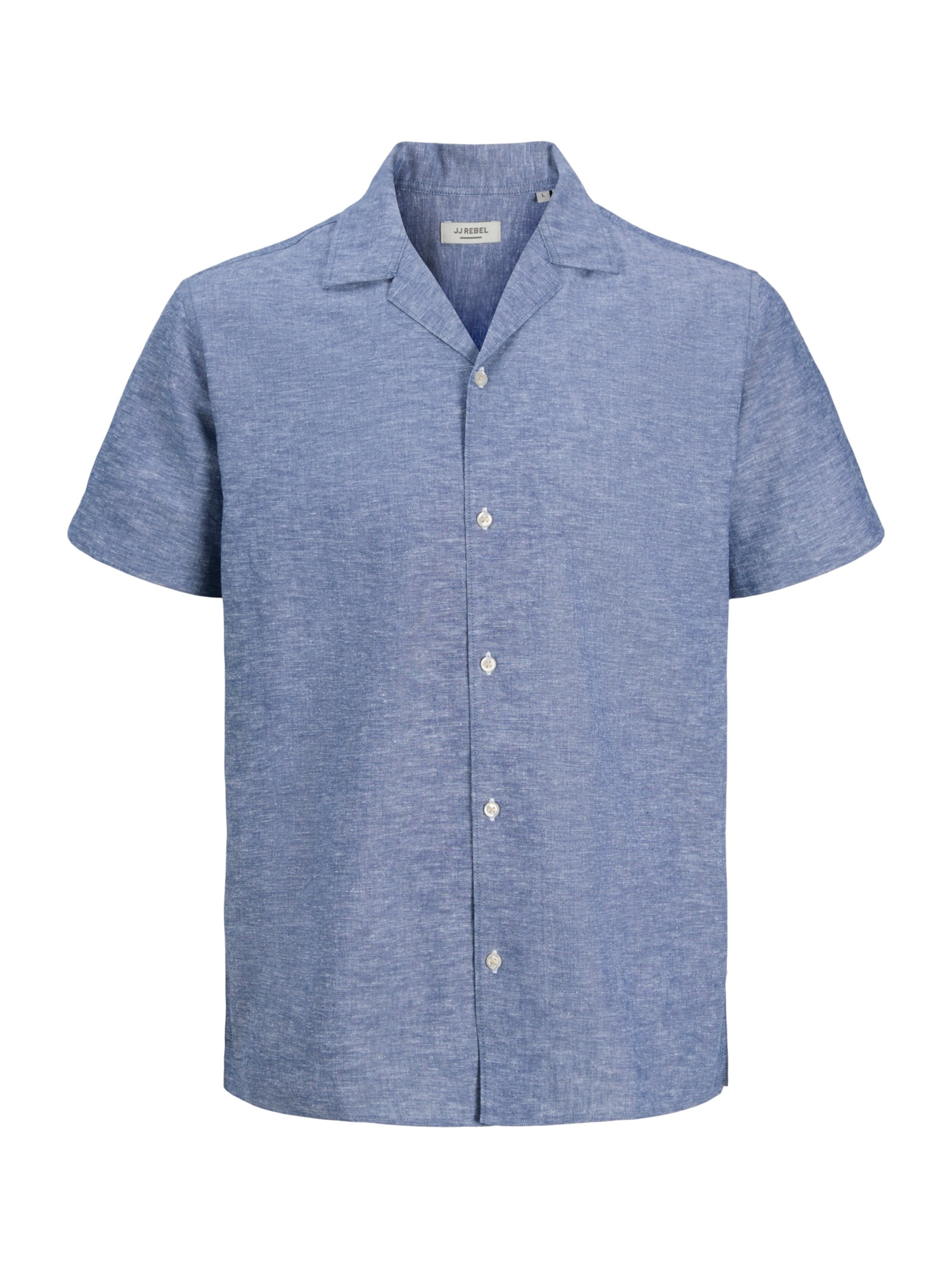 Coupe regular Chemise 'JREBMOSS SUNNY RESORT' JJ Rebel en bleu : devant