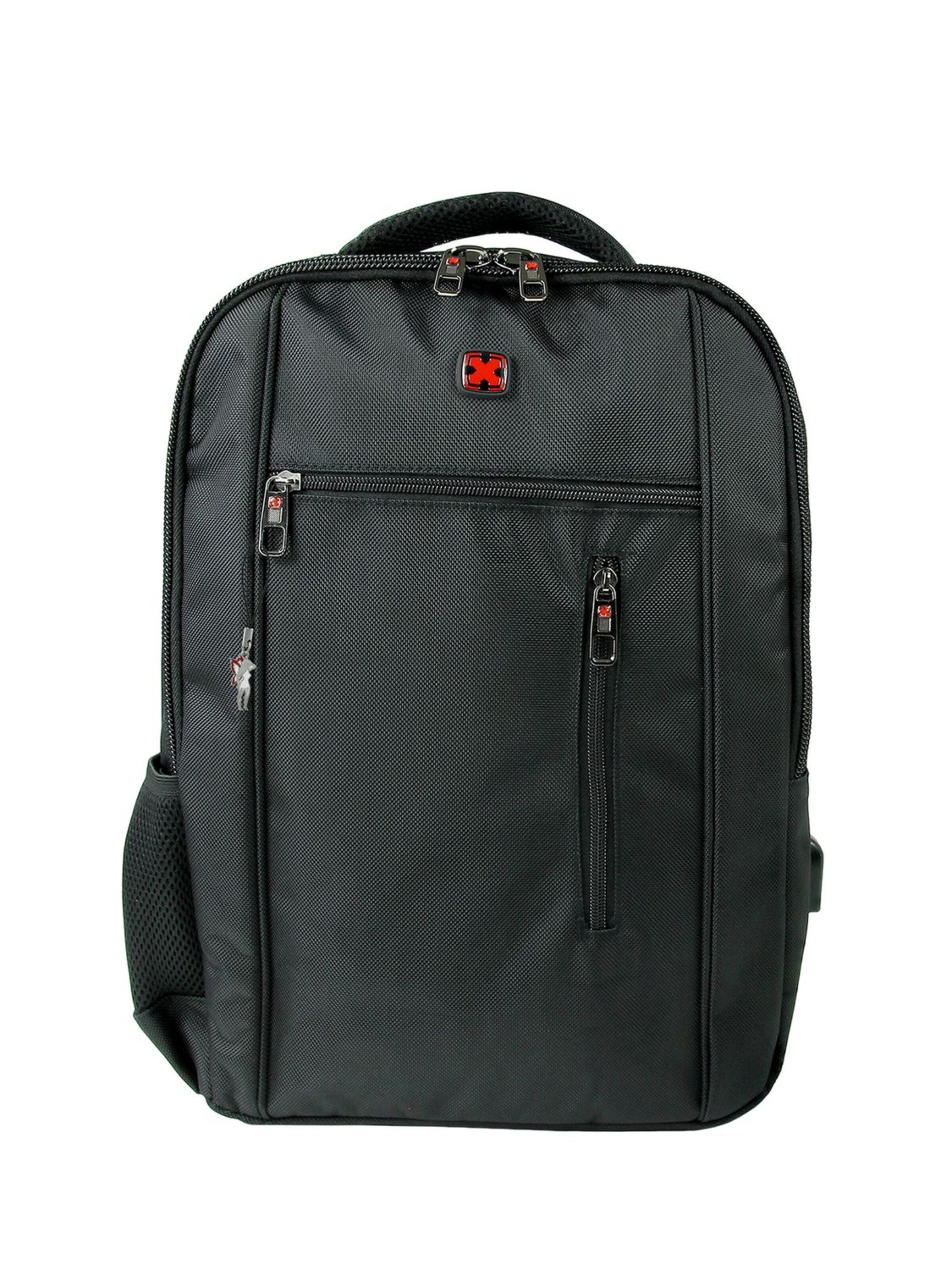 Travel N Meet Backpack in Black: front