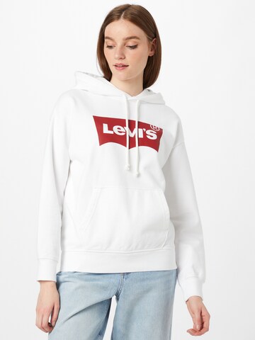 balta LEVI'S ® Megztinis be užsegimo 'Graphic Standard Hoodie': priekis