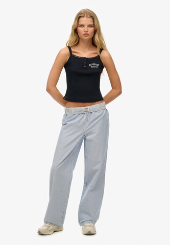 Loosefit Pantalon Superdry en bleu