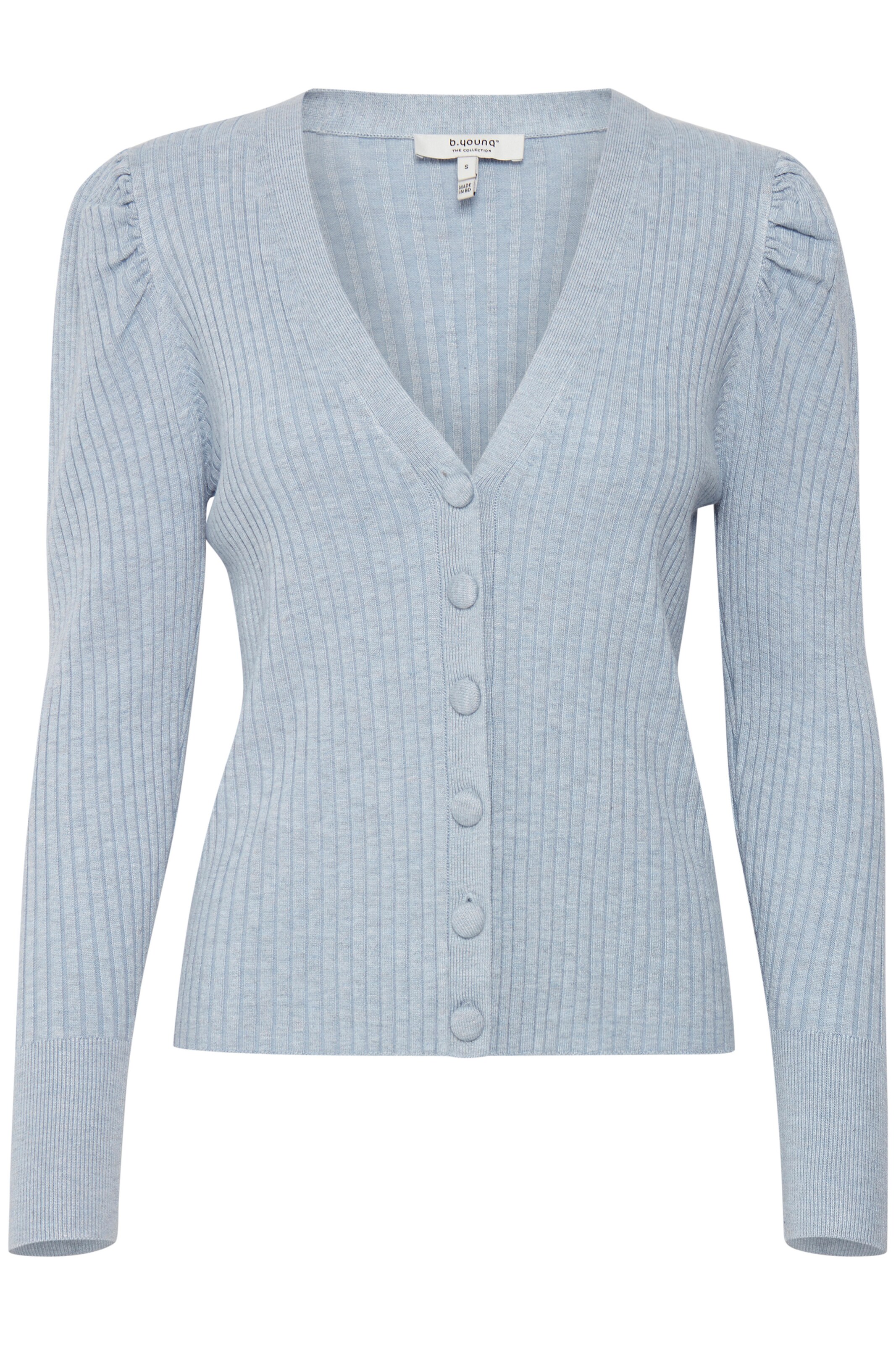 b.young Knit cardigan in Blue: front