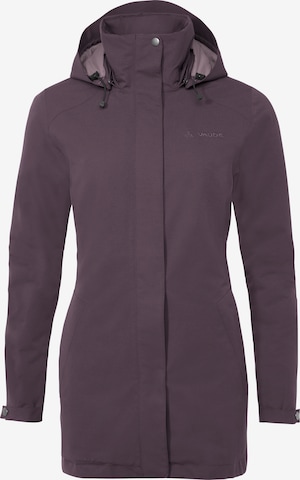 VAUDE Outdoor Coat 'Abelia' in Purple: front