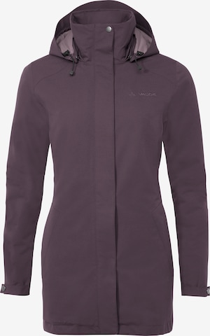 VAUDE Outdoormantel 'Abelia' in Lila: voorkant