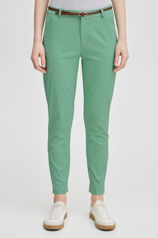 b.young - Slimfit Pantalón chino 'BYDays ' en verde: frente