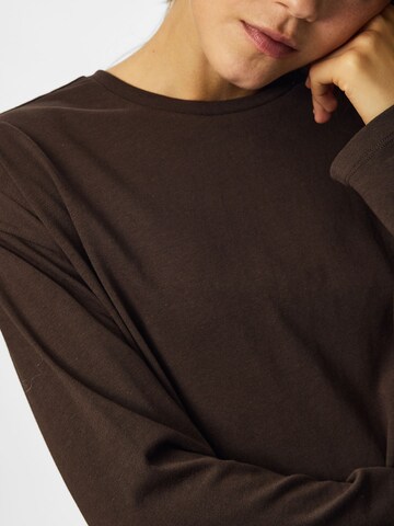 PIECES Shirt 'PCSADIE' in Brown