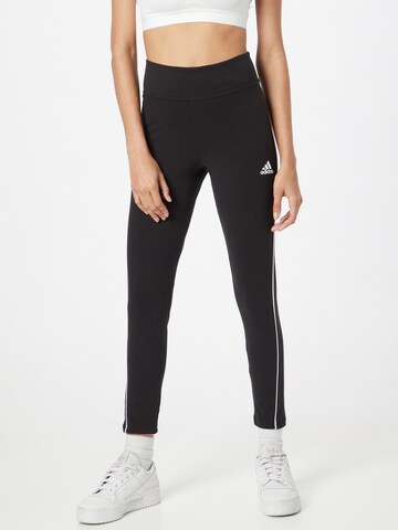 ADIDAS SPORTSWEAR Skinny Sportsbukser i sort: forside