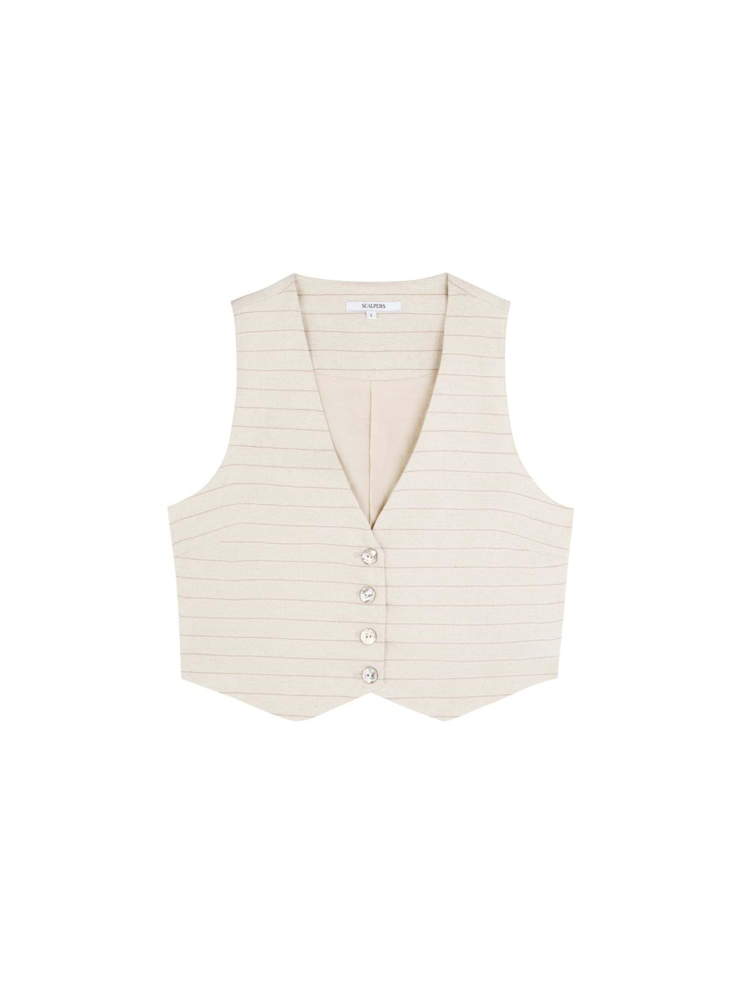 Scalpers Vest i beige: forside