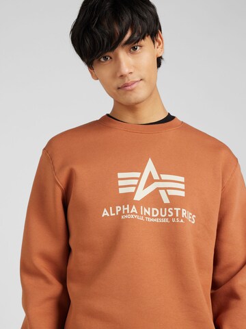 brūns ALPHA INDUSTRIES Sportisks džemperis