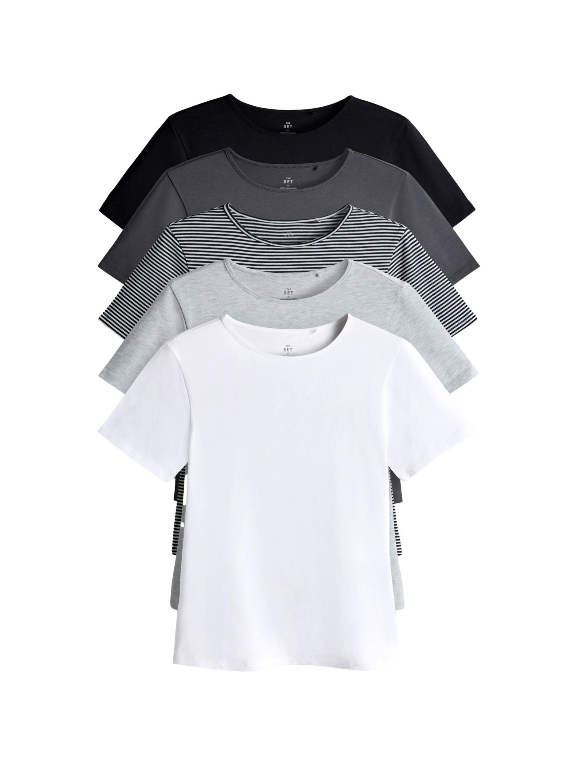 The Set Тениска в сиво: отпред