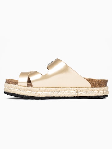 Bayton - Zapatos abiertos 'Tenerife' en oro