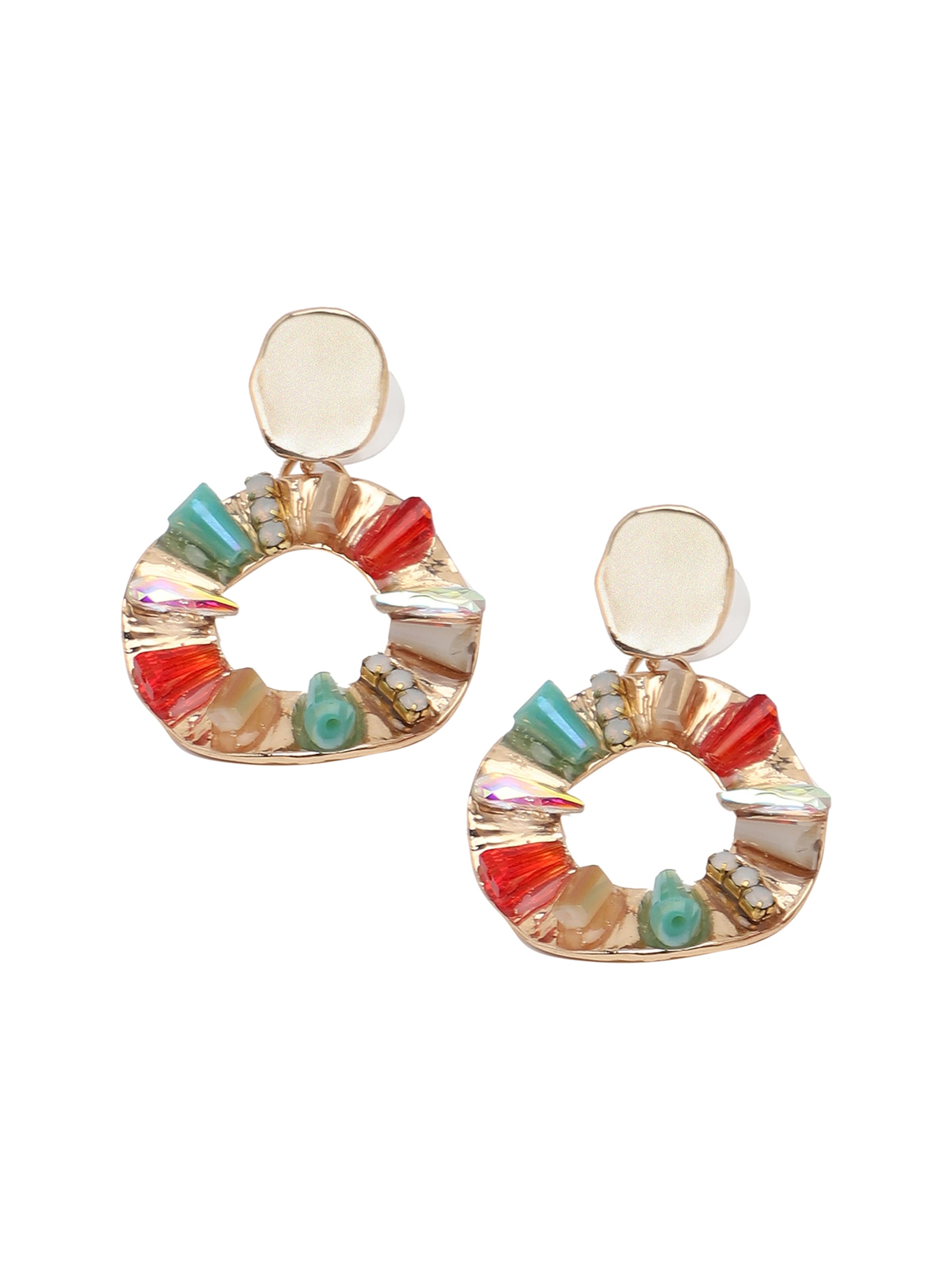 Boucles d'oreilles 'Yuvani' SOHI en or : devant
