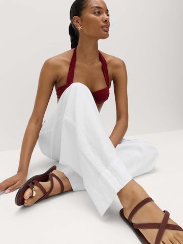 Marks & Spencer Wide leg Broek in Wit