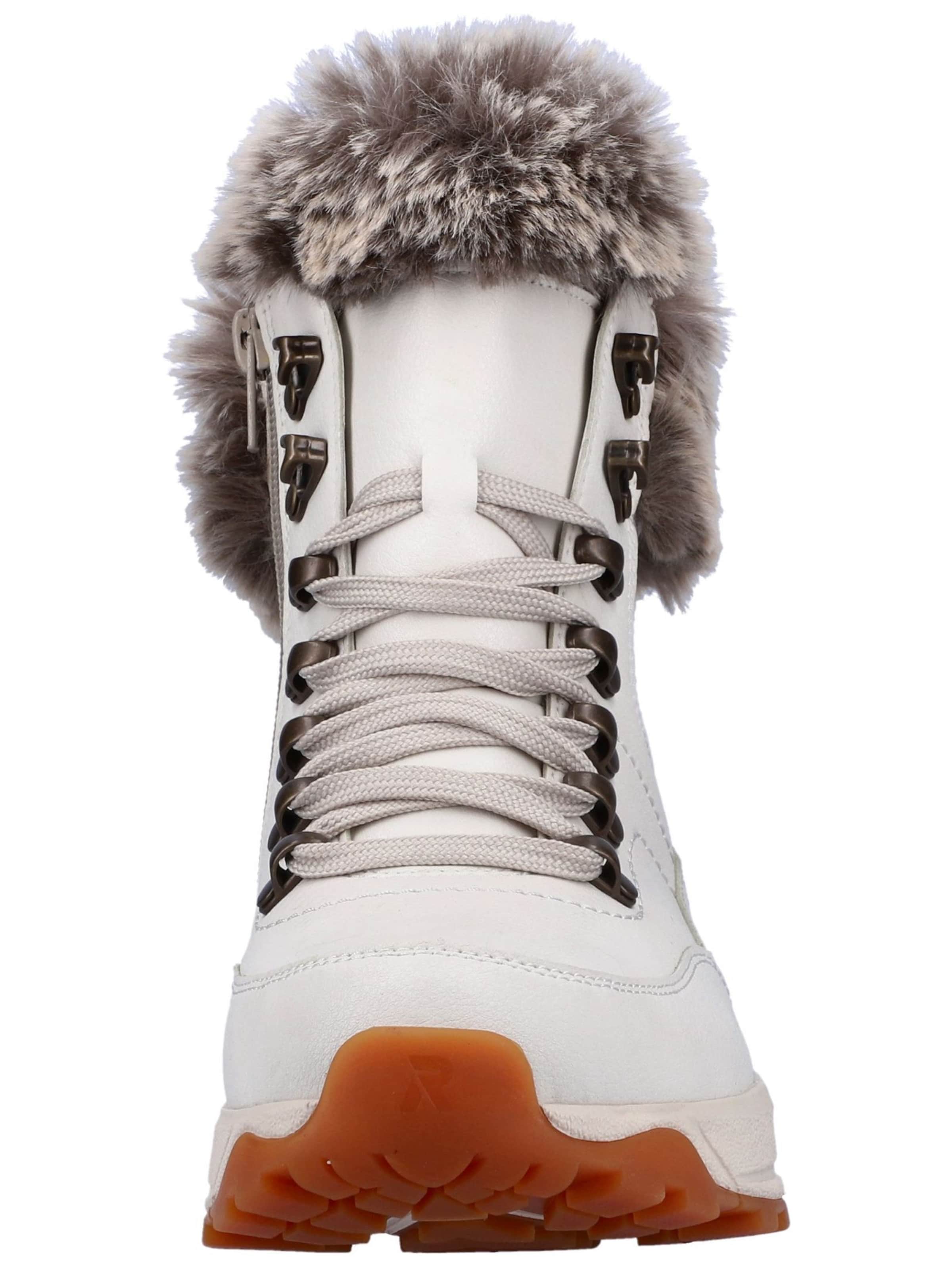 Ghete cu șireturi de la Rieker pe alb