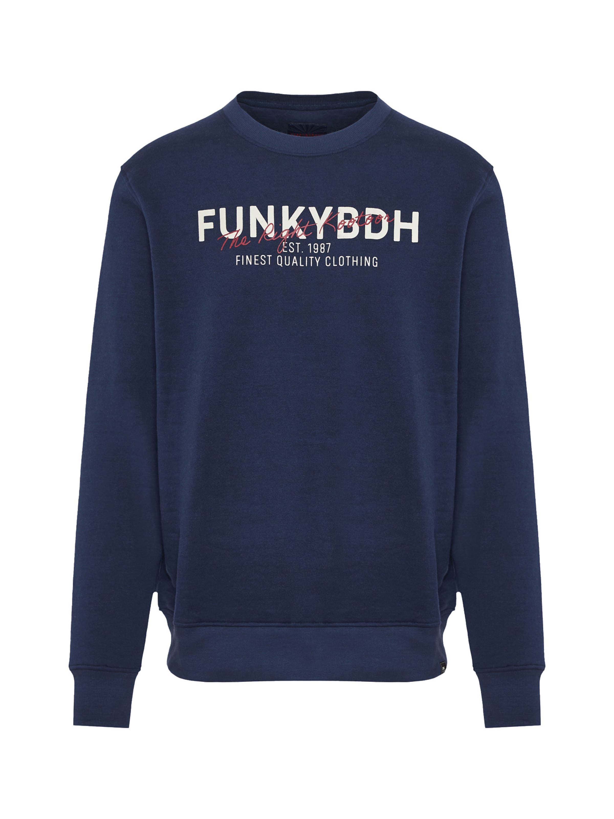 Funky Buddha Sweatshirt in Blauw: voorkant