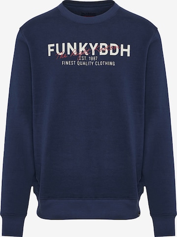 Funky Buddha Collegepaita värissä sininen: etupuoli