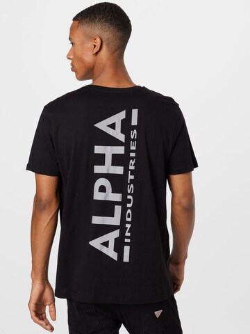 ALPHA INDUSTRIES Tričko – černá