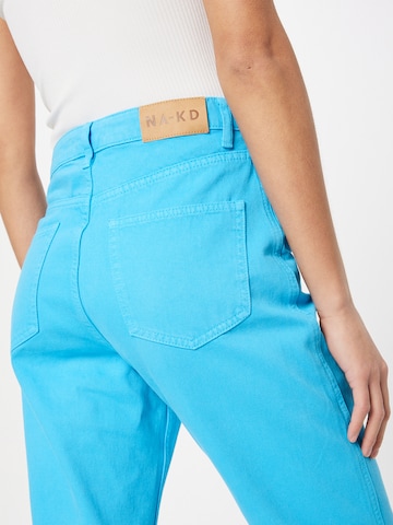NA-KD Loosefit Jeans in Blauw