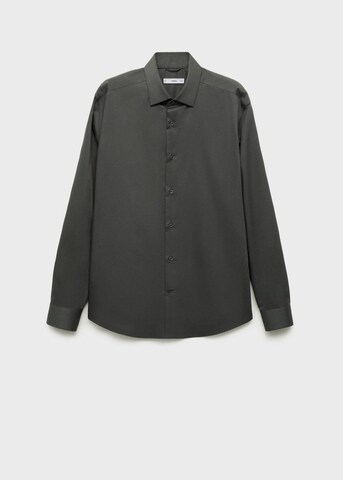 MANGO MAN Regular fit Button Up Shirt 'Palmar' in Grey