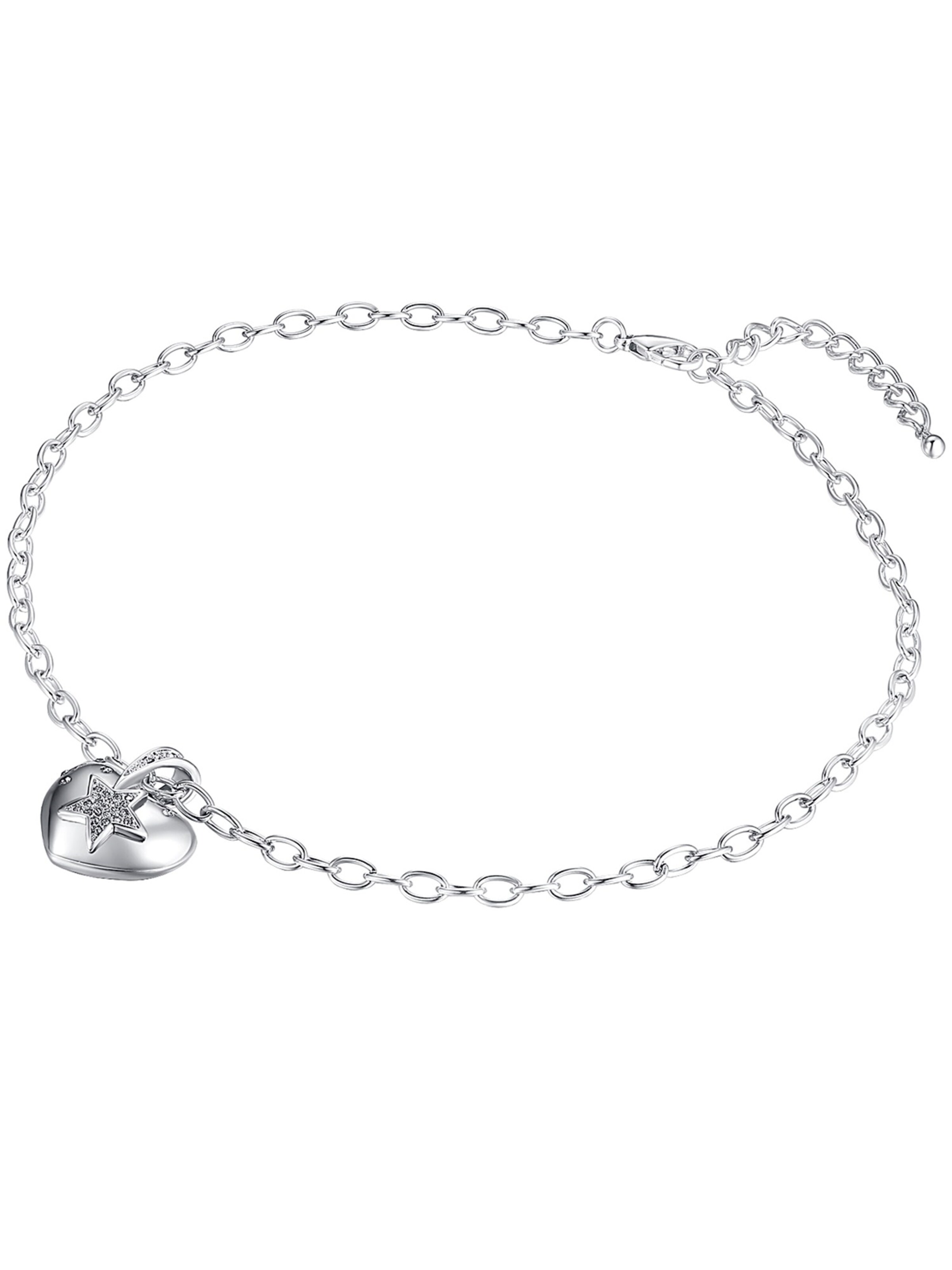 Lulu & Jane Ketting in Zilver: voorkant