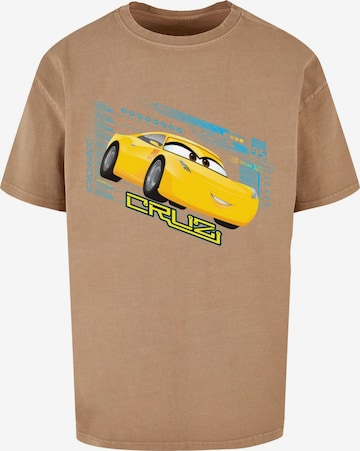 ABSOLUTE CULT T-Shirt 'Cars - Cruz Ramirez' in Beige: predná strana