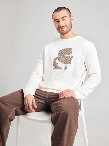 Karl Lagerfeld Sweatshirt in Beige: Vorderseite