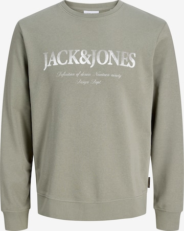 JACK & JONES Sweatshirt 'JJDEVIN DAYTONA' in Grijs: voorkant
