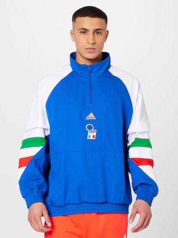 ADIDAS SPORTSWEAR Trainingsjack 'Italien' in Blauw: voorkant