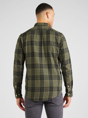 Lee Regular fit Button Up Shirt 'LEESURE' in Green