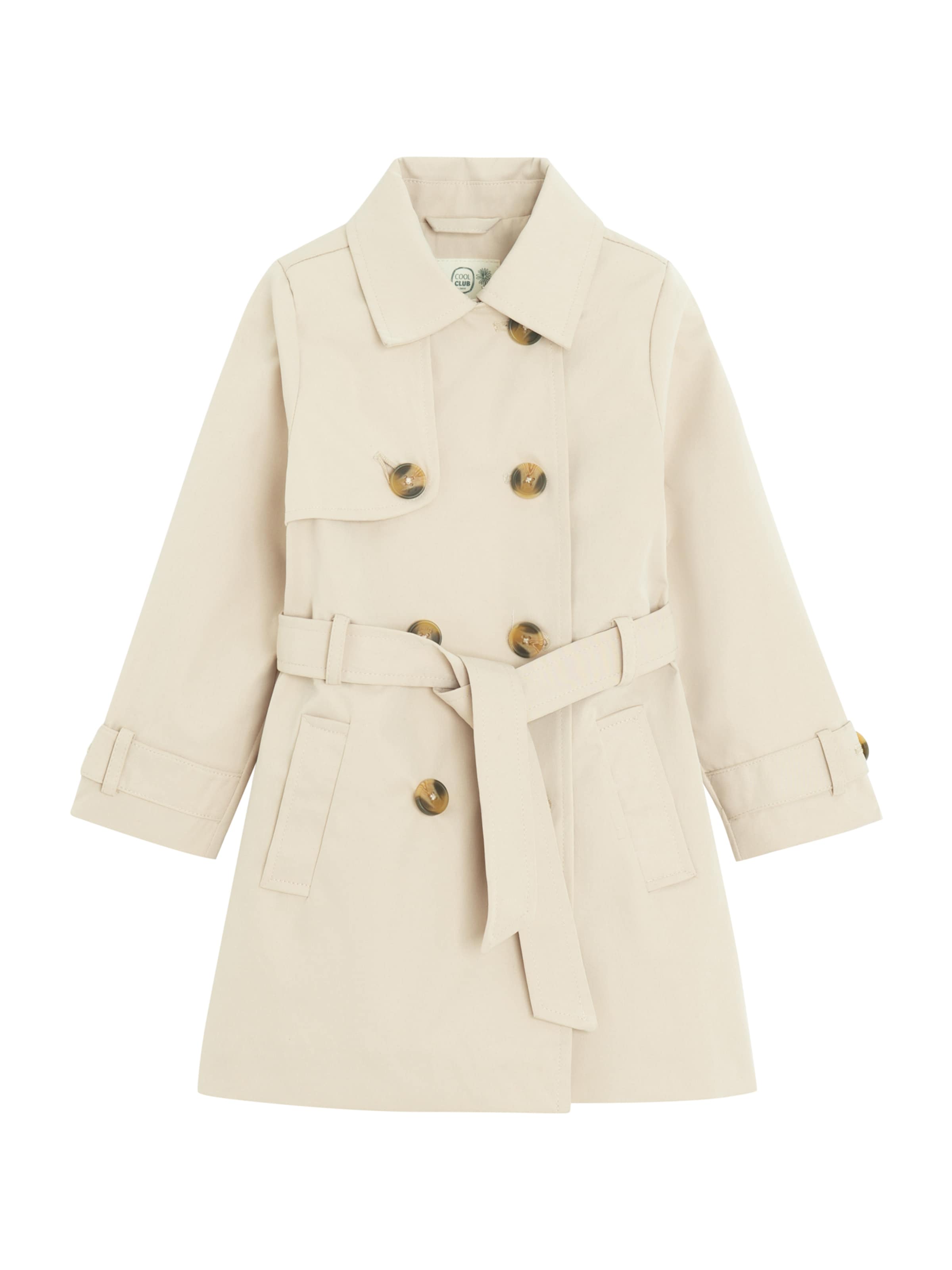 Manteau Cool Club en beige : devant