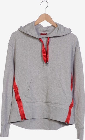 HUGO Sweatshirt & Zip-Up Hoodie in S in Grey: front