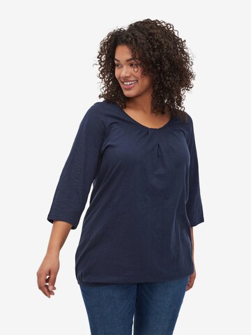 Zizzi Blouse in Blue: front